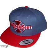 INDEPENDENT "OGBC" Snap Back Cap Skateboard DENIM / Cardinal Red OSFA Hat INDY