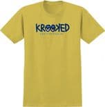 KROOKED "Eyes Fill" Skateboard T-Shirt MUSTARD  M L XL Tee  SPECIAL PRICE