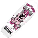 KROOKED "Lucero Guest" Skateboard Deck 10.25" x 31" WHITE Variflex Gonz Pig Old Skool