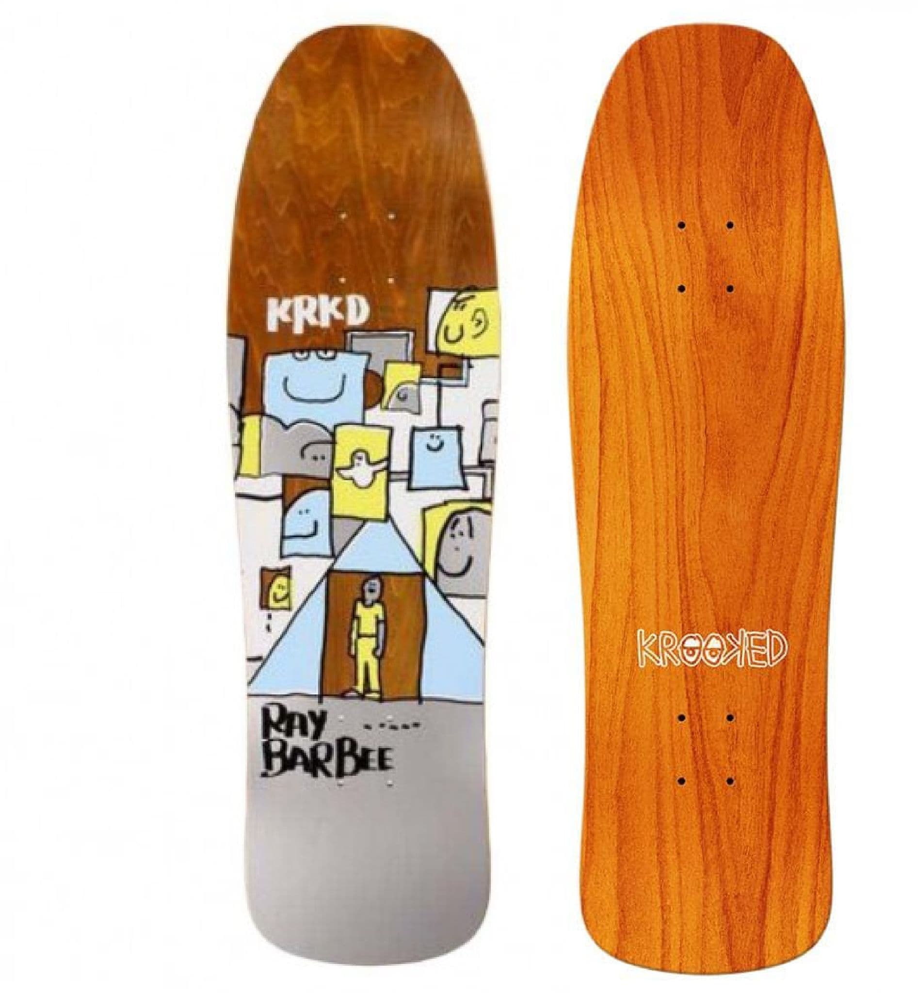 krooked barbee 9.5 deck デッキ Krooked Ray Barbee Trifecta Street Shape Deck 9.5