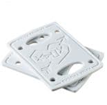 KRUX "Risers" Skateboard Riser Pads Hard 1/8" pair WHITE Eighth Inch