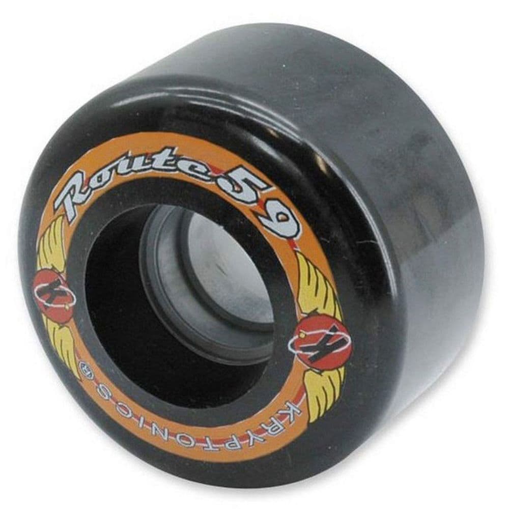 KRYPTONICS "Route 59" Roller Skate Wheels BLACK x8 78a 59mm Fit Bauer