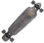 LANDYACHTZ "Battle Axe - Space Rock" Complete Longboard Skateboard 38" x 9.4" BLACK Carve Freeride