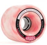 LANDYACHTZ "Fattie" HAWGS 63mm 78a  RED WHITE Skateboard Wheels Slide Freeride Longboard