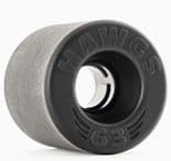 LANDYACHTZ  / HAWGS  "Doozies" 63mm x 64mm 78a  BLACK  Skateboard Wheels Slide Freeride Longboard
