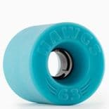 LANDYACHTZ  / HAWGS  "Doozies" 63mm x 64mm 78a  BLUE  Skateboard Wheels Slide Freeride Longboard