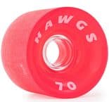 LANDYACHTZ / HAWGS "Supreme" Skateboard Longboard Wheels 70mm 78a RED Carve Freeride