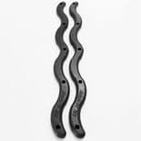 LIL JAWNS  "Worm Jawns" Skateboard Rails 14" Slide Bars BLACK Pair