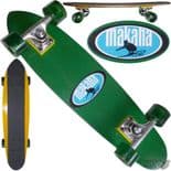 MAKAHA "Rocker" Skateboard 1970s Complete 27" x 6.5" YELLOW / GREEN