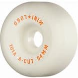 MINI LOGO "A-Cut 2" Skateboard Wheels 54mm 101a WHITE Park Street Ramp