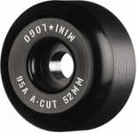 MINI LOGO "A-Cut Hybrid" Skateboard Wheels 52mm 95a BLACK  by Bones Softer Street