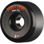 MINI LOGO A-Cut Skateboard Wheels 55mm 101a  BLACK Park Street Ramp Pool
