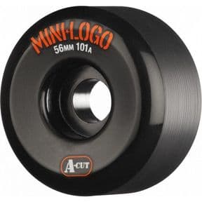 MINI LOGO A-Cut Skateboard Wheels 55mm 101a  BLACK Park Street Ramp Pool