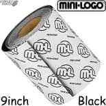 MINI LOGO Black Skateboard Griptape Grip Tape 9" Wide Longboard Old Skool