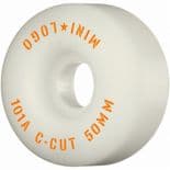 MINI LOGO "C-Cut 2" Skateboard Wheels 50mm 101a Park  Street WHITE Tiny