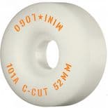 MINI LOGO "C-Cut 2" Skateboard Wheels 52mm 101a Park Ramp Street WHITE
