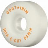 MINI LOGO "C-Cut 2" Skateboard Wheels 53mm 101a Park Ramp Street WHITE