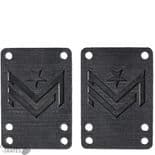 MINI LOGO Rubber Riser Pads Skateboard 0.1" Soft Shock Risers Pair 2.5mm Black