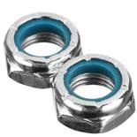 MODUS "Kingpin Nuts" Nylock Skateboard x2 SILVER 9/16"