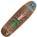 NEW DEAL "Alien" Mike Vallely Skateboard Deck 9.18"  Screen Printed  BROWN  V-PLY 1991