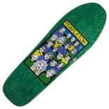 NEW DEAL "Crowd" Ed Templeton Skateboard Deck 10.125"  HT GREEN Ltd Edition 1990s