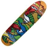 NEW DEAL "DSV" Ron Knigge Skateboard Deck 8.6" Screen Printed  ORANGE  1992