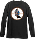 NEW DEAL "Howell Granny .43 Magnum" Skateboard Long Sleeve T-Shirt BLACK