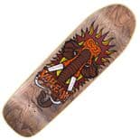 NEW DEAL "Mammoth" Mike Vallely Skateboard Deck 9.5"  Screen Printed  BROWN  Ltd Edition 1990s