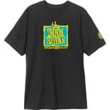 NEW DEAL "Original Napkin Logo" Skateboard T-Shirt BLACK  S or M only  1990s Tee