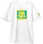 NEW DEAL "Original Napkin Logo" Skateboard T-Shirt WHITE / TEAL S M L XL 1990s Tee