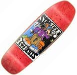 NEW DEAL "Siamese Doublekick" Skateboard Deck 9.625" RED Screen Print Limited Edition