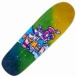 NEW DEAL "Tugboat" Rick Ibaseta  Skateboard Deck 9.875"  HT NEON FADE  Ltd Edition 1990s