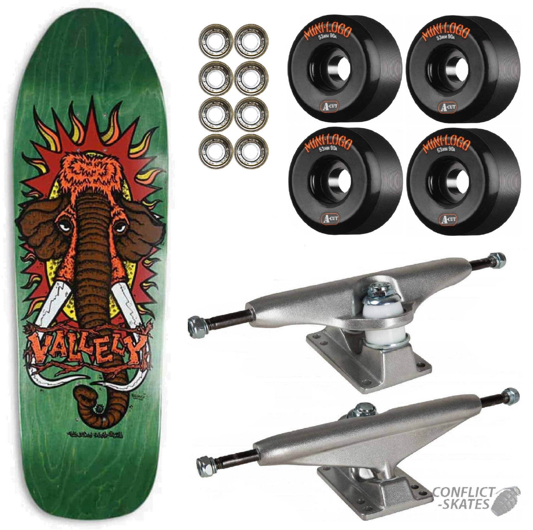 Mike Vallely Skateboard Graphics - Deckslog new deal mike vallely 90s