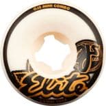 OJ "Elite Mini Combos" Skateboard Wheels 54mm 101a WHITE Park Old skool OJs