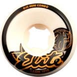 OJ "Elite Mini Combos" Skateboard Wheels 56mm 101a WHITE Park Old skool OJs