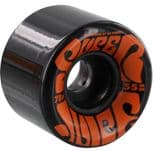 OJ "Super Juice Mini" Skateboard Wheels by Santa Cruz BLACK ORANGE  55mm 78a 1970s Cruise Transport