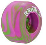 OJ "Swamp Wheels" Skateboard Wheels 45mm 99a PINK & GREEN Swirled Tiny 1990s OJs
