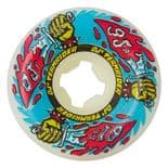 OJ "Team Rider" Skateboard Wheels 61mm 95a Pool WHITE Speedwheels Teamrider