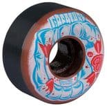 OJ WHEELS / CREATURE "Curbsucker Bloodsuckers" Skateboard Wheels 54mm 97a RED / BLACK