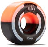 ORBS by Welcome "Apparitions" Skateboard Wheels 53mm 99a BLACK ORANGE Park Street