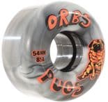 ORBS by Welcome "Pugs" Skateboard Wheels 54mm 85a BLACK WHITESofter Cruiser Filmer