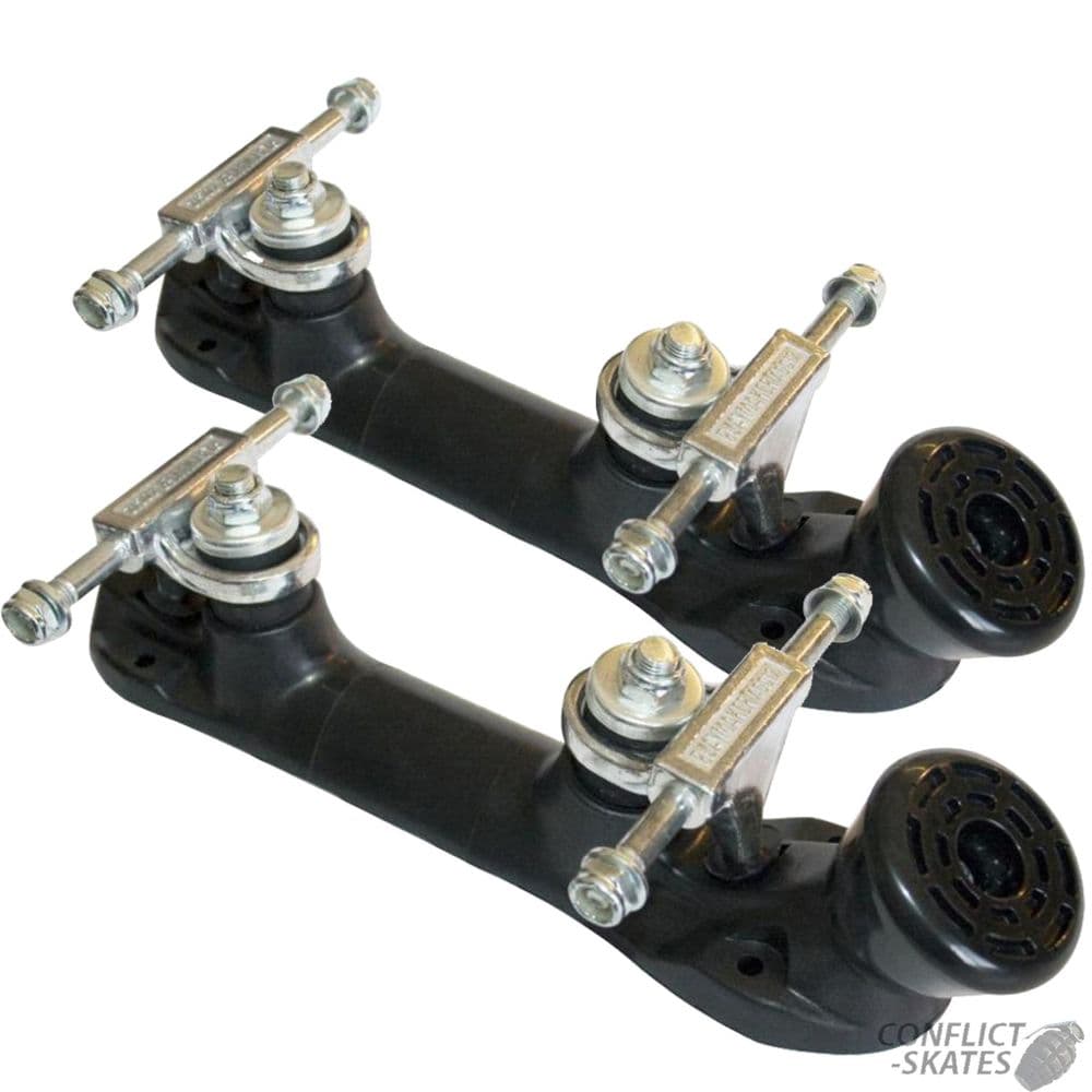 PLAYMAKER Quad Roller Skate Plates Pair for Bauer Roces Supreme etc 9 7