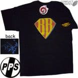 POCKET PISTOLS "Brad Bowman - Superman" Skateboard T-Shirt BLACK L or XL 1980s 1970s Tee PPS