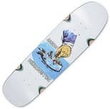 POLAR SKATE Co. "Chain Smoke P9 - Herrington" Skateboard Deck 8.625" x 32" WHITE  Pool inc. GRIP