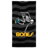 POWELL PERALTA "Beach Towel - Skate Skeleton" Skateboard BLACK 68" x 36"
