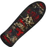 POWELL PERALTA Bones Brigade Lance Mountain Series 16 Skateboard Deck BLACK / GOLD 9.9" 1980s Ltd