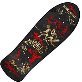 POWELL PERALTA Bones Brigade Lance Mountain Series 16 Skateboard Deck BLACK / GOLD 9.9