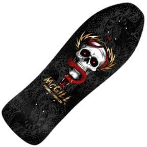 POWELL PERALTA Bones Brigade Mike McGill Series 16 Skateboard Deck BLACK / GOLD 10
