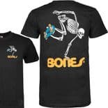 POWELL PERALTA / BONES "Skate Skeleton" Skateboard T-Shirt BLACK S to XXL Bones Brigade Old Skool