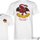 POWELL PERALTA "Caballero Dragon II" Skateboard T-Shirt WHITE  S M L XL XXL  Tee Cab